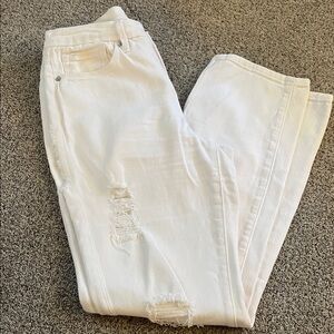 Good American white hood boy denim 6/28